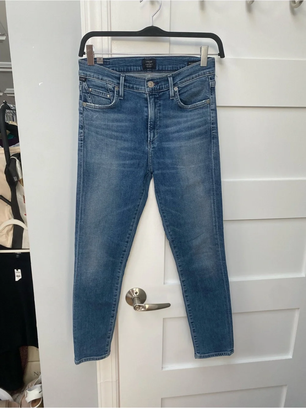 Citizens of Humanity rocket crop high rise skinny Blue Women's Skinny Jeans
